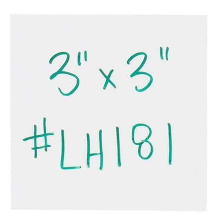 Officespace 3 x 3 in. White Warehouse Labels - Magnetic Strips, 25PK OF3350576